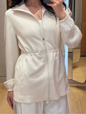 Lululemon softstreme cinch waist fill zip jacket size small 6